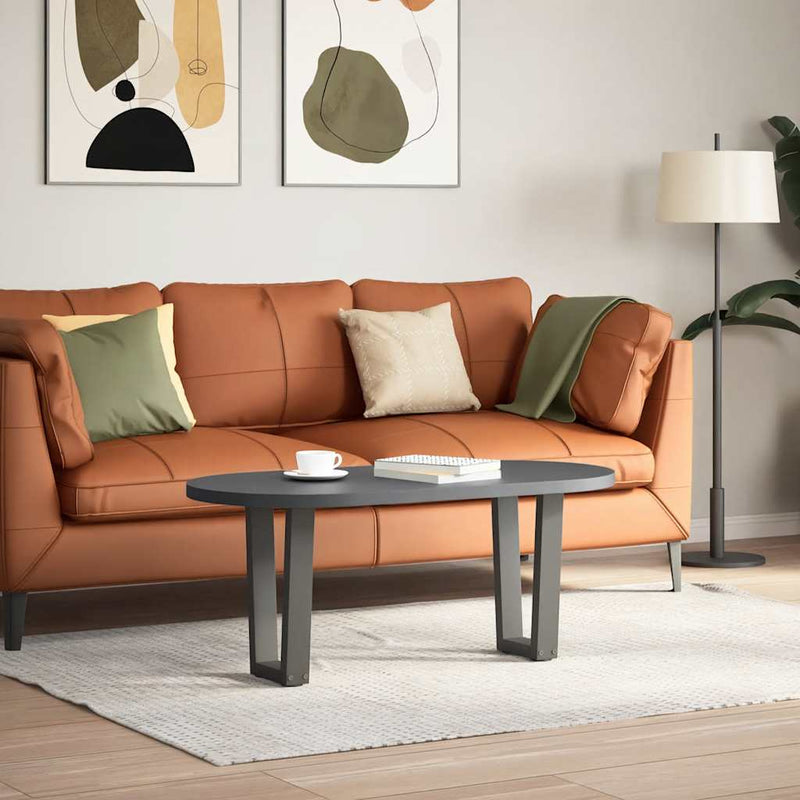vidaXL 2 db antracitszürke, V-alakú acél dohányzóasztal láb 38x(42-43,3) cm