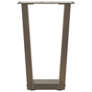 vidaXL 2 db V-alakú natúr acél dohányzóasztal láb 38x(42-43,3) cm