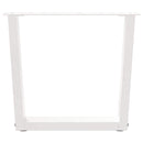 vidaXL 2 db fehér, V-alakú acél dohányzóasztal láb 50 x (42-43,3) cm