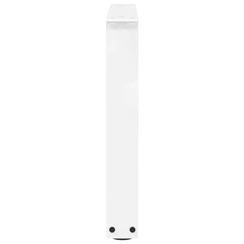 vidaXL 2 db fehér, V-alakú acél dohányzóasztal láb 50 x (42-43,3) cm