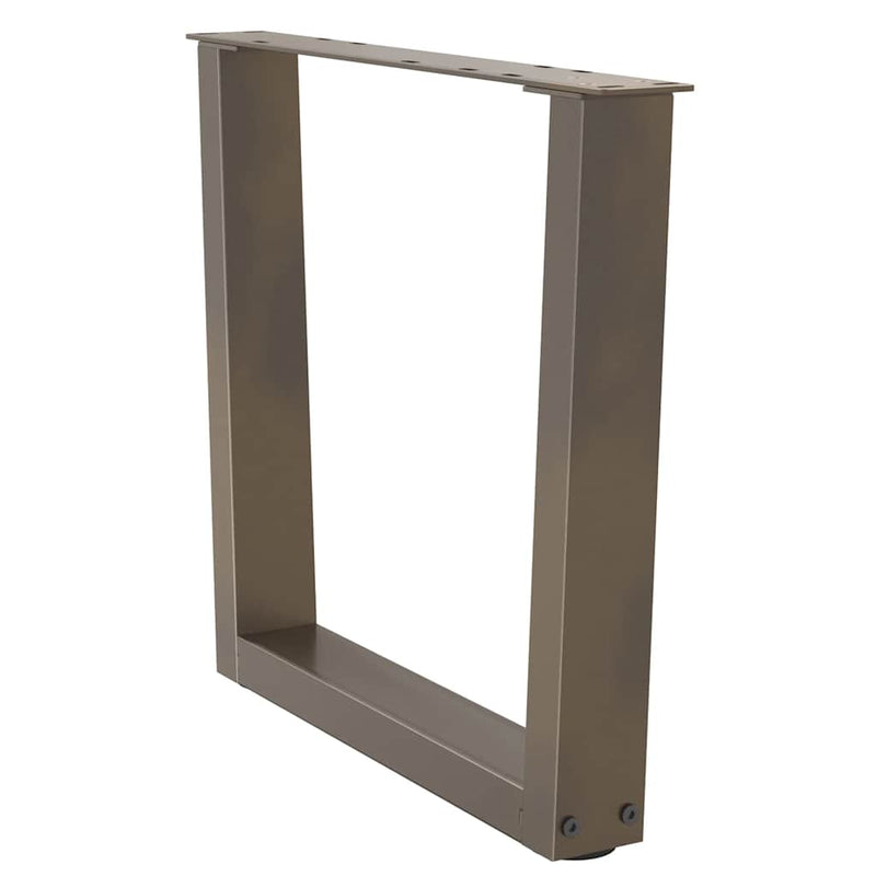 vidaXL 2 db V-alakú natúr acél dohányzóasztal láb 50x(42-43,3) cm