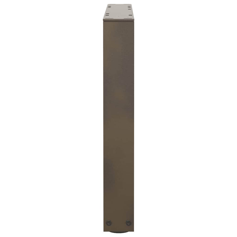 vidaXL 2 db V-alakú natúr acél dohányzóasztal láb 50x(42-43,3) cm