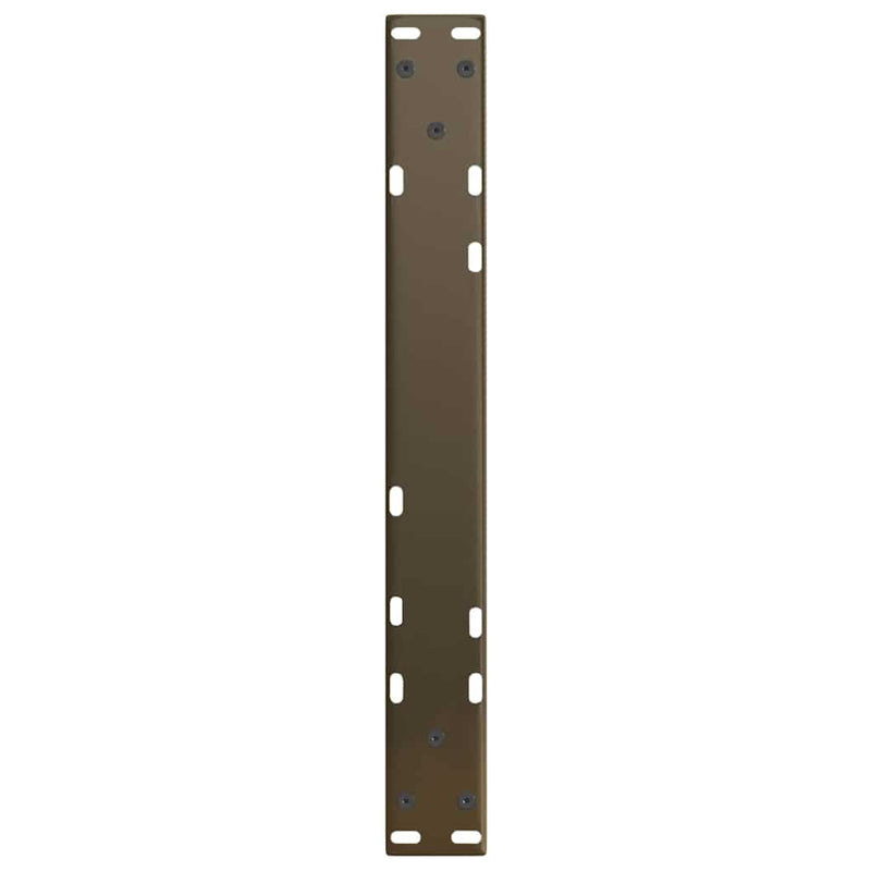 vidaXL 2 db V-alakú natúr acél dohányzóasztal láb 50x(42-43,3) cm