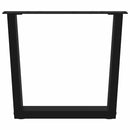 vidaXL 2 db fekete, V-alakú acél dohányzóasztal láb 60 x (42-43,3) cm