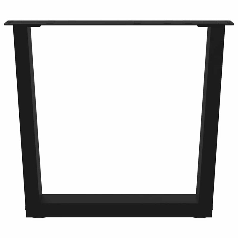 vidaXL 2 db fekete, V-alakú acél dohányzóasztal láb 60 x (42-43,3) cm
