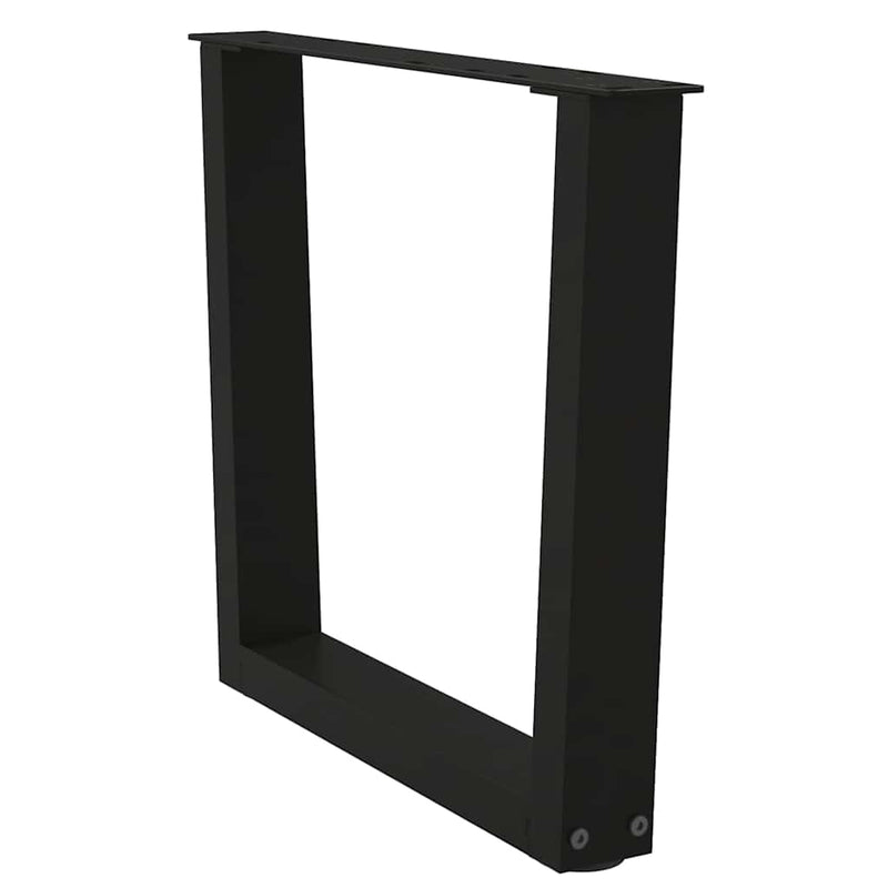 vidaXL 2 db fekete, V-alakú acél dohányzóasztal láb 60 x (42-43,3) cm