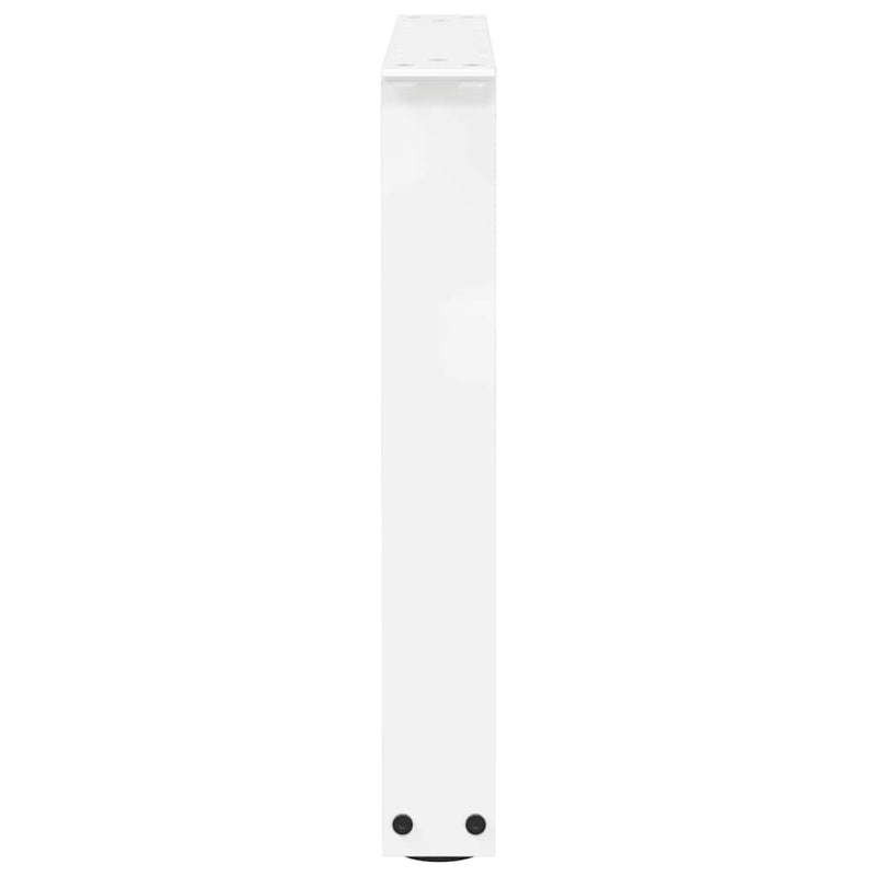 vidaXL 2 db fehér, V-alakú acél dohányzóasztal láb 60 x (42-43,3) cm