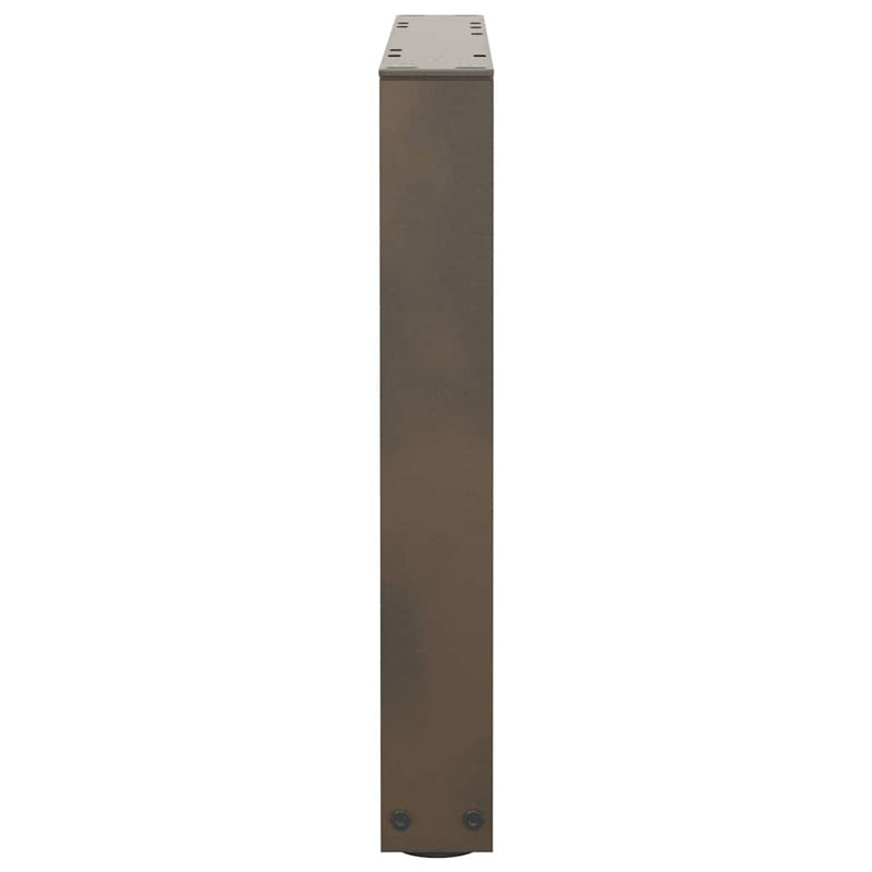 vidaXL 2 db V-alakú natúr acél dohányzóasztal láb 60 x (42-43,3) cm