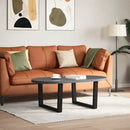 vidaXL 2 db fekete, V-alakú acél dohányzóasztal láb 70 x (42-43,3) cm