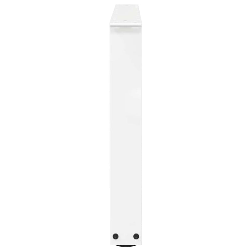 vidaXL 2 db fehér, V-alakú acél dohányzóasztal láb 70 x (42-43,3) cm