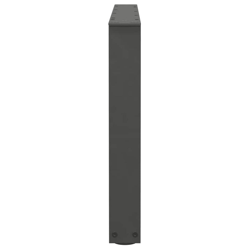 vidaXL 2 db antracitszürke, V-alakú acél dohányzóasztal láb 70 x (42-43,3) cm