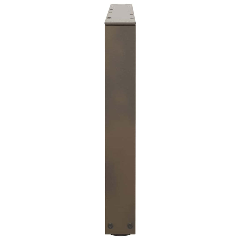 vidaXL 2 db V-alakú natúr acél dohányzóasztal láb 70 x (42-43,3) cm