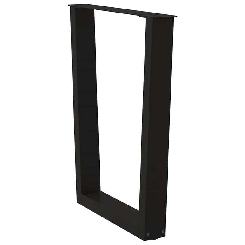 vidaXL 2 db fekete, V-alakú acél étkezőasztal láb 60 x (72-73,3) cm
