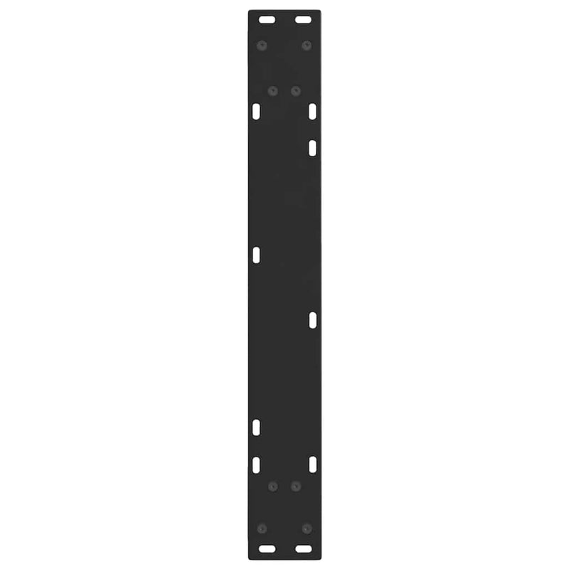 vidaXL 2 db fekete, V-alakú acél étkezőasztal láb 60 x (72-73,3) cm