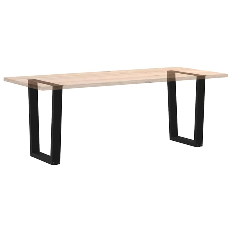 vidaXL 2 db fekete, V-alakú acél étkezőasztal láb 60 x (72-73,3) cm