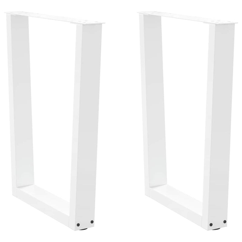 vidaXL 2 db fehér, V-alakú étkezőasztal láb 60 x (72-73,3) cm acél étkezőasztal láb