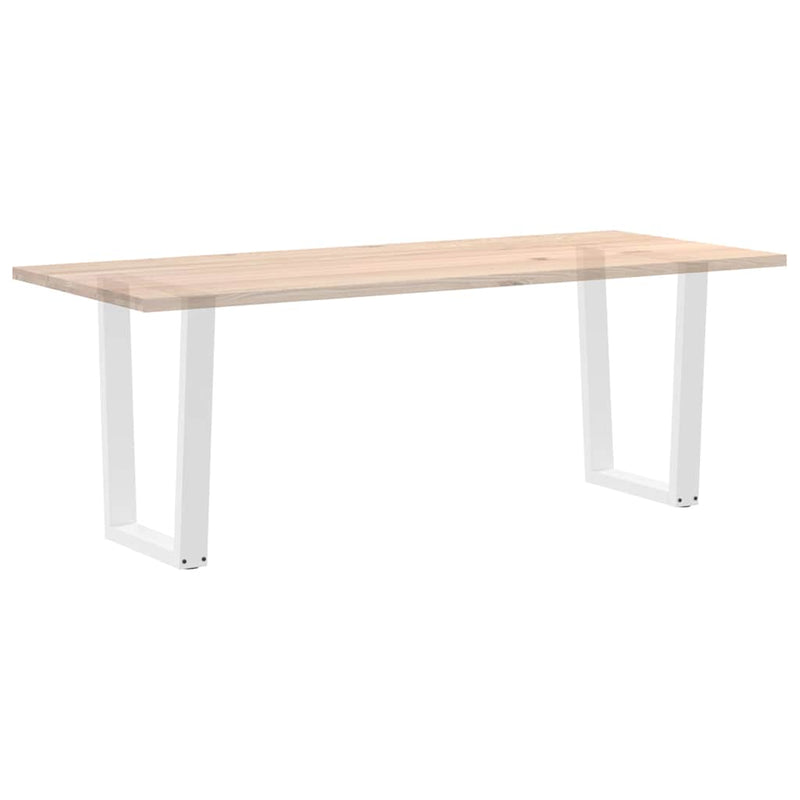 vidaXL 2 db fehér, V-alakú étkezőasztal láb 60 x (72-73,3) cm acél étkezőasztal láb
