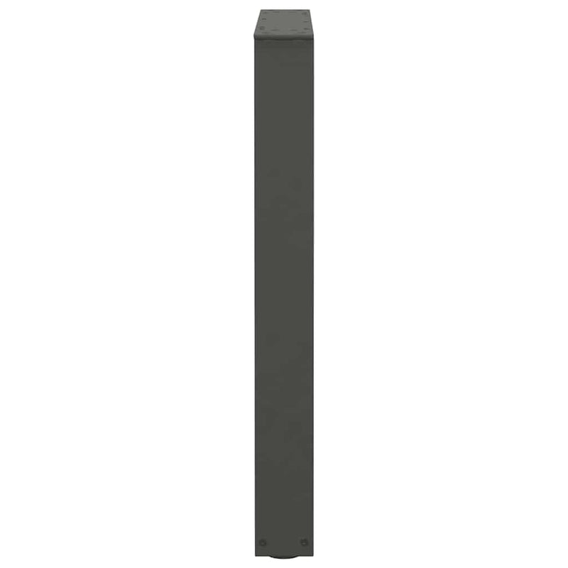 vidaXL 2 db antracitszürke, V-alakú acél étkezőasztal láb 60 x (72-73,3) cm