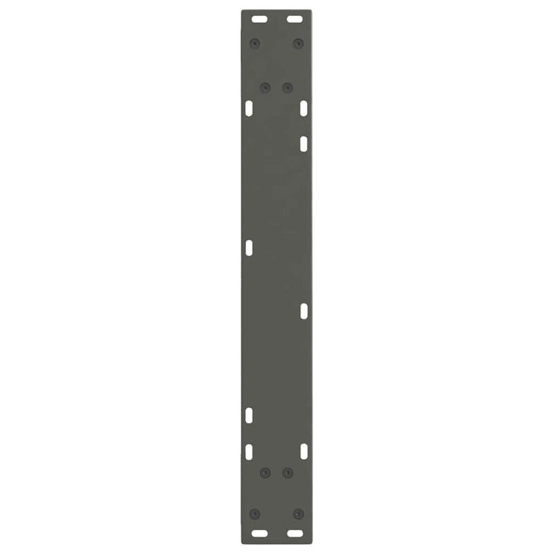 vidaXL 2 db antracitszürke, V-alakú acél étkezőasztal láb 60 x (72-73,3) cm