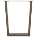 vidaXL 2 db V-alakú étkezőasztal láb natúr acél 60x(72-73,3) cm