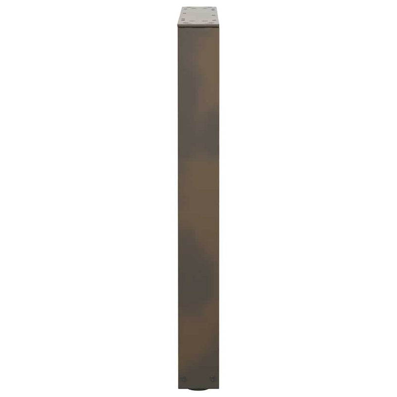 vidaXL 2 db V-alakú étkezőasztal láb natúr acél 60x(72-73,3) cm