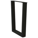 vidaXL 2 db fekete, V-alakú acél étkezőasztal láb 70 x (72-73,3) cm