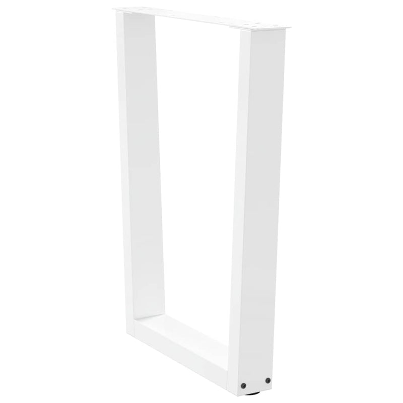 vidaXL 2 db fehér, V-alakú étkezőasztal láb 70 x (72-73,3) cm acél étkezőasztal láb
