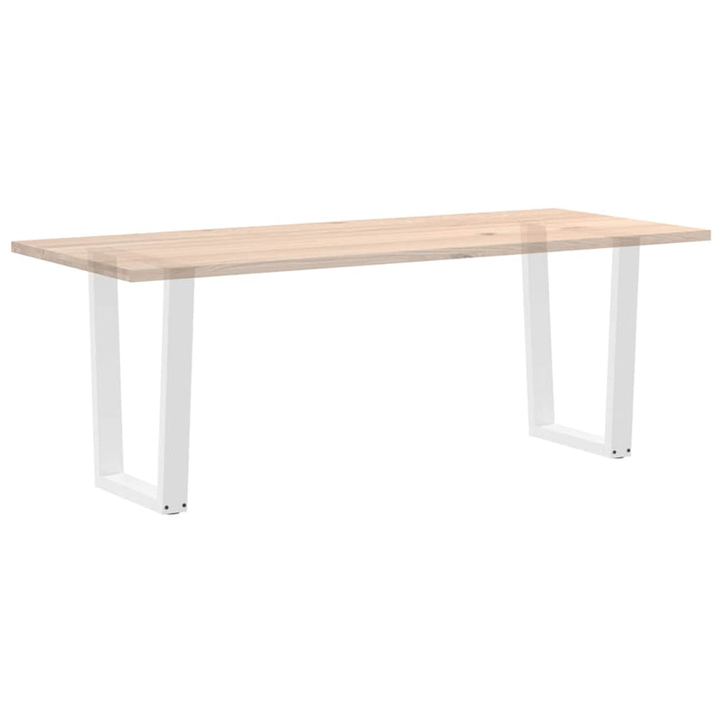 vidaXL 2 db fehér, V-alakú étkezőasztal láb 70 x (72-73,3) cm acél étkezőasztal láb