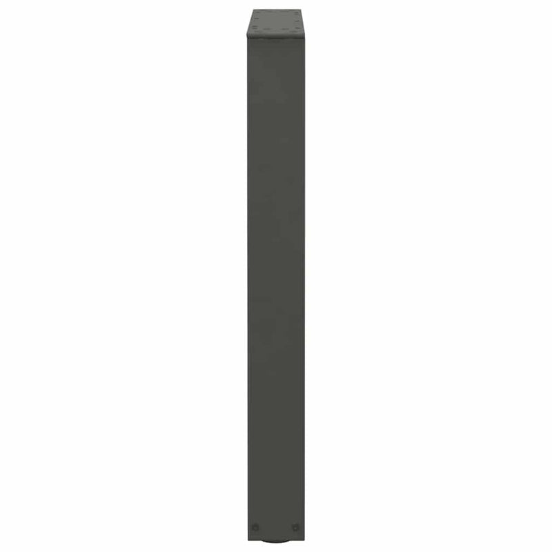 vidaXL 2 db antracitszürke, V-alakú acél étkezőasztalláb 70 x (72-73,3) cm