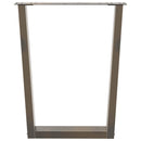 vidaXL 2 db V-alakú natúr acél étkezőasztal láb 70 x (72-73,3) cm acél