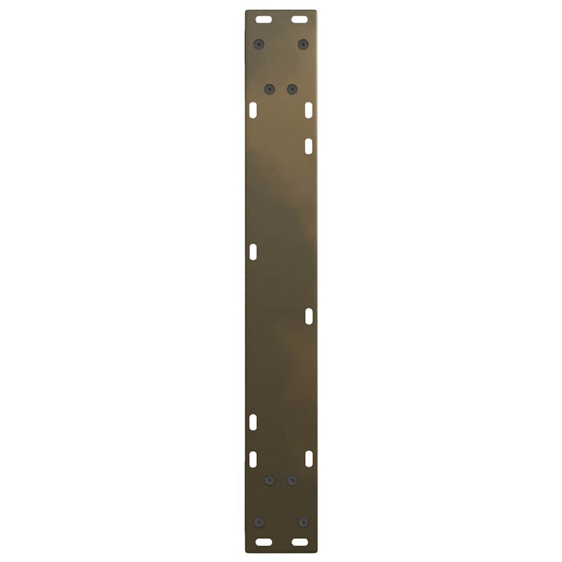 vidaXL 2 db V-alakú natúr acél étkezőasztal láb 70 x (72-73,3) cm acél