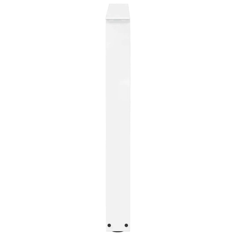 vidaXL 2 db fehér, V-alakú acél étkezőasztal láb 80 x (72-73,3) cm