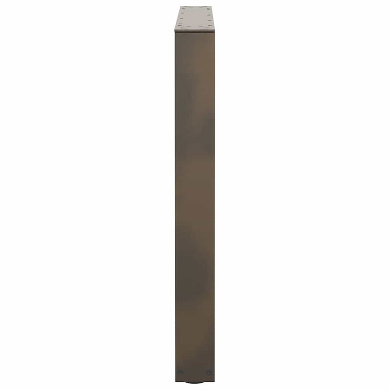 vidaXL 2 db V-alakú natúr acél étkezőasztal láb 80x(72-73,3) cm acél