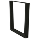 vidaXL 2 db fekete, V-alakú acél étkezőasztal láb 90 x (72-73,3) cm