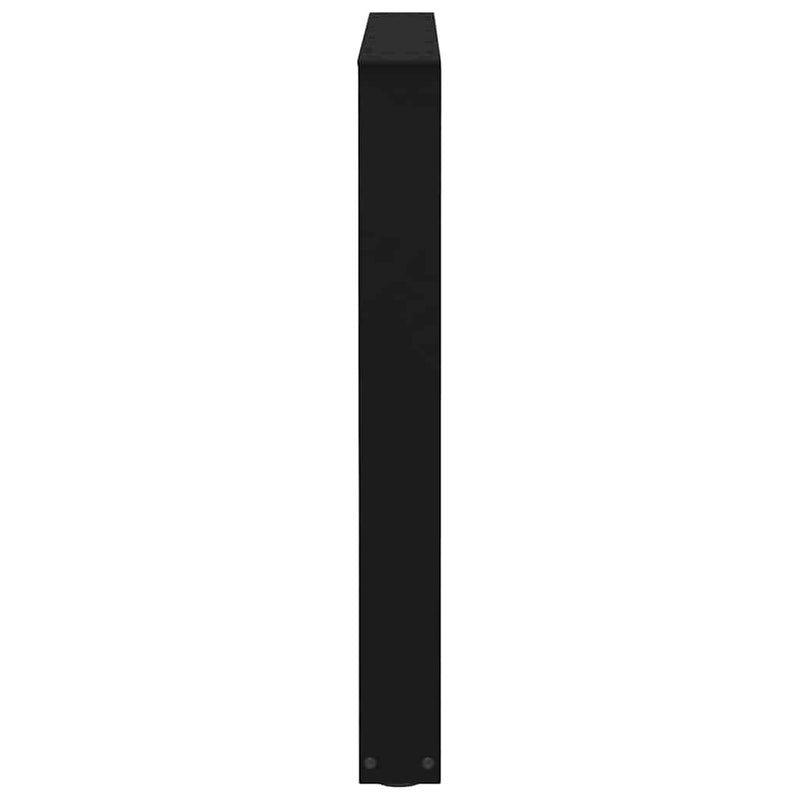 vidaXL 2 db fekete, V-alakú acél étkezőasztal láb 90 x (72-73,3) cm