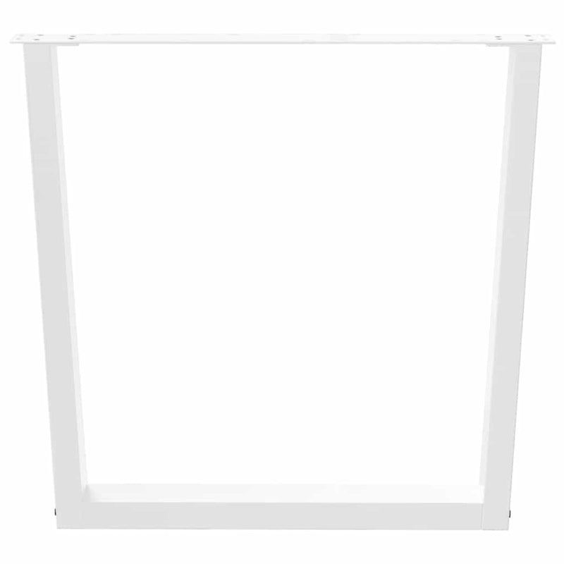 vidaXL 2 db fehér, V-alakú étkezőasztal láb 90 x (72-73,3) cm acél étkezőasztal láb