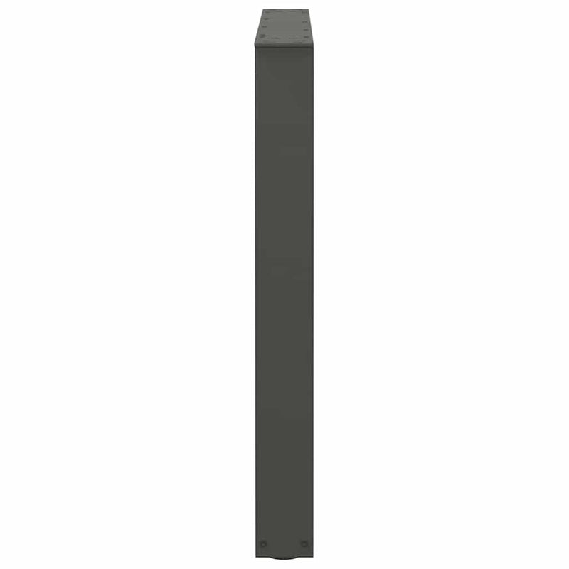 vidaXL 2 db antracitszürke, V-alakú acél étkezőasztal láb 90 x (72-73,3) cm