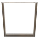 vidaXL 2 db V-alakú natúr acél étkezőasztal láb 90 x (72-73,3) cm acél