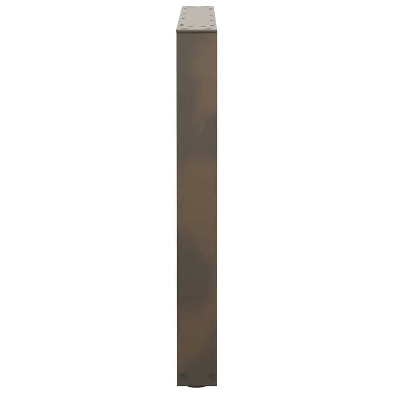 vidaXL 2 db V-alakú natúr acél étkezőasztal láb 90 x (72-73,3) cm acél