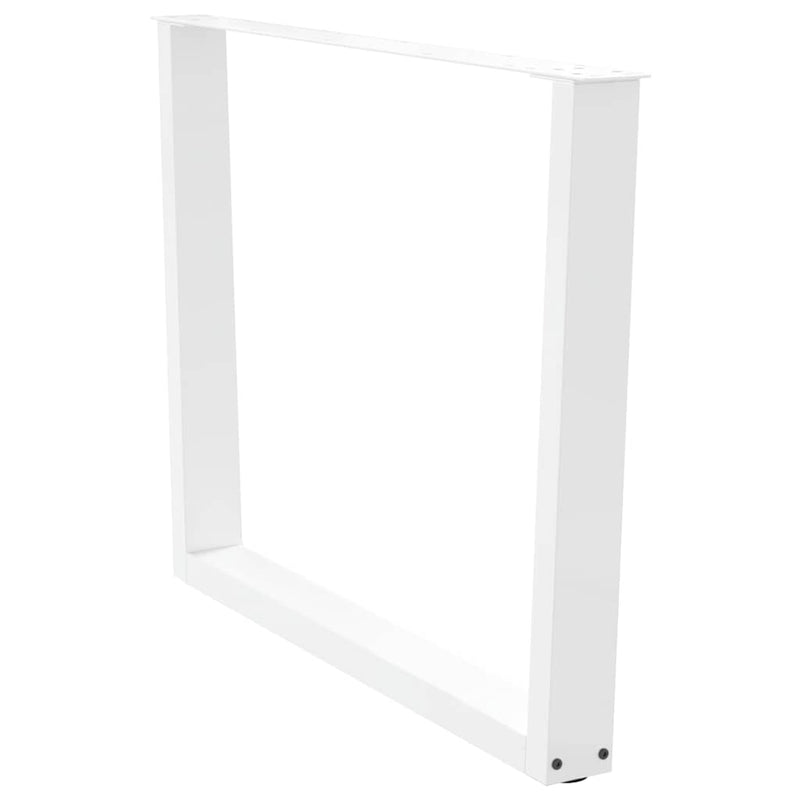 vidaXL 2 db fehér, V-alakú étkezőasztal láb 100 x (72-73,3) cm acél étkezőasztal láb