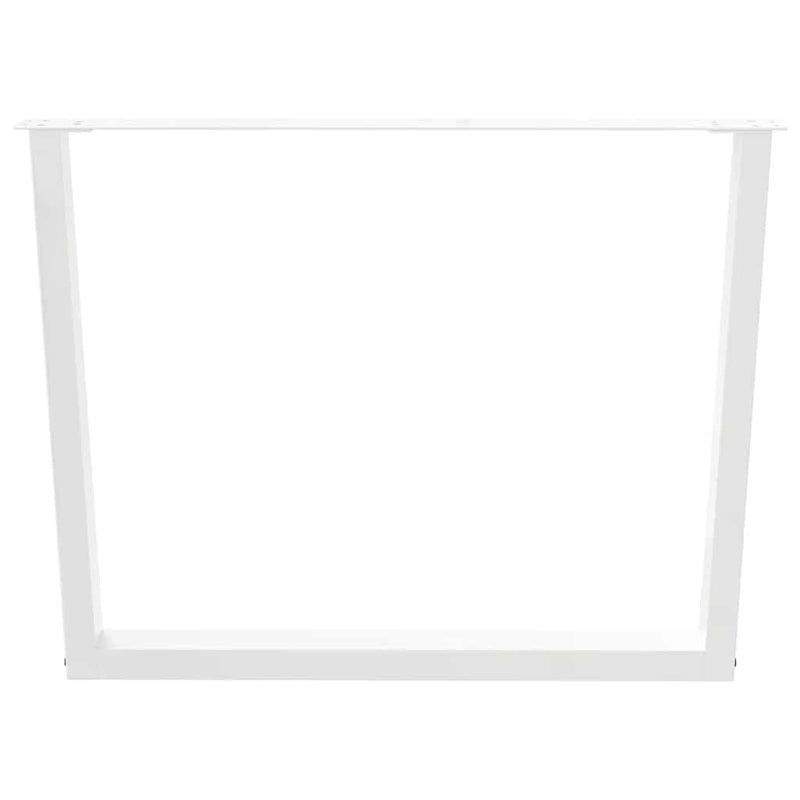 vidaXL 2 db fehér, V-alakú étkezőasztal láb 100 x (72-73,3) cm acél étkezőasztal láb