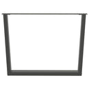 vidaXL 2 db antracitszürke étkezőasztal V-alakú láb 100 x (72-73,3) cm acél étkezőasztal láb