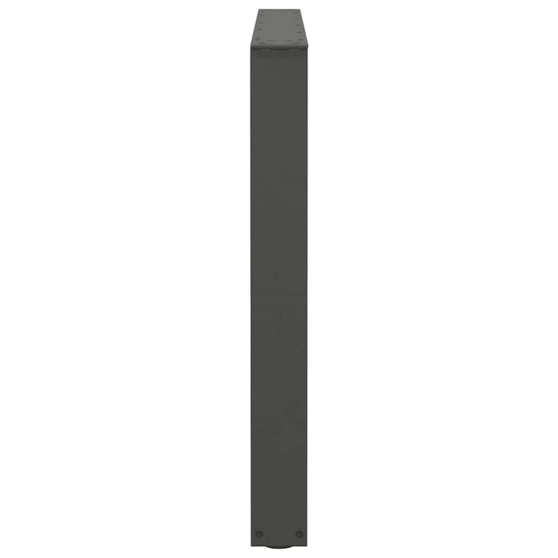 vidaXL 2 db antracitszürke étkezőasztal V-alakú láb 100 x (72-73,3) cm acél étkezőasztal láb