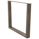 vidaXL 2 db V-alakú étkezőasztal láb natúr acél 100 x (72-73,3) cm acél