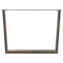 vidaXL 2 db V-alakú étkezőasztal láb natúr acél 100 x (72-73,3) cm acél