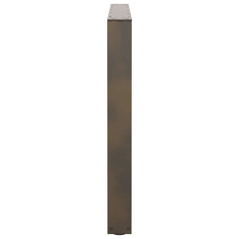 vidaXL 2 db V-alakú étkezőasztal láb natúr acél 100 x (72-73,3) cm acél