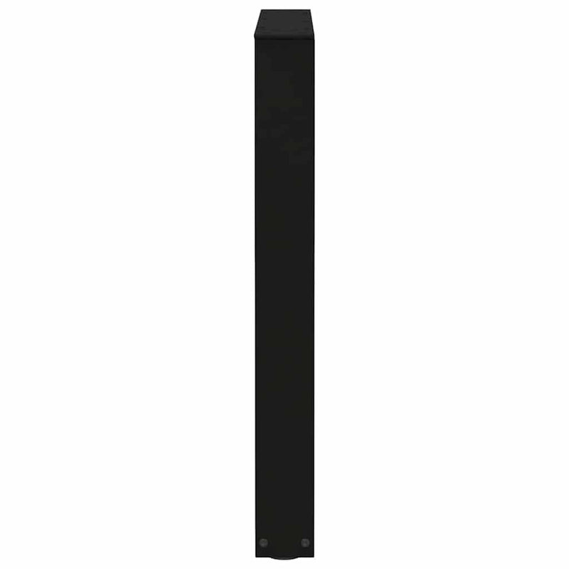 vidaXL 3 db V-alakú étkezőasztal láb fekete 70 x (72-73,3) cm acél étkezőasztal láb