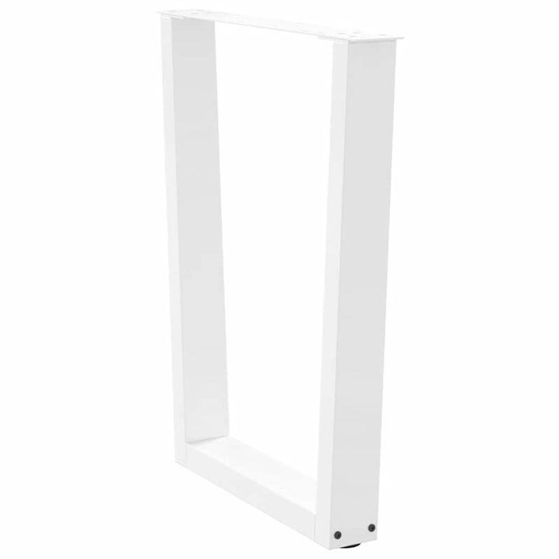 vidaXL 3 db fehér, V-alakú étkezőasztal láb 70 x (72-73,3) cm acél étkezőasztal láb