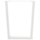 vidaXL 3 db fehér, V-alakú étkezőasztal láb 70 x (72-73,3) cm acél étkezőasztal láb