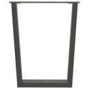 vidaXL 3 db antracitszürke, V-alakú acél étkezőasztalláb 70 x (72-73,3) cm